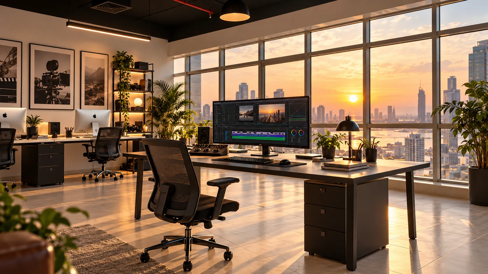 Conceptual image illustrating professional editing and post-production work